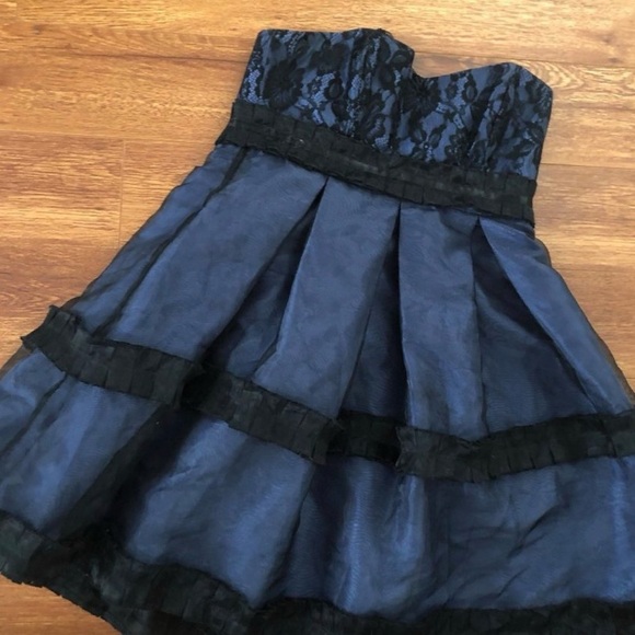 BCBGeneration Dresses & Skirts - BCBGeneration Blue and Black Mini Dress